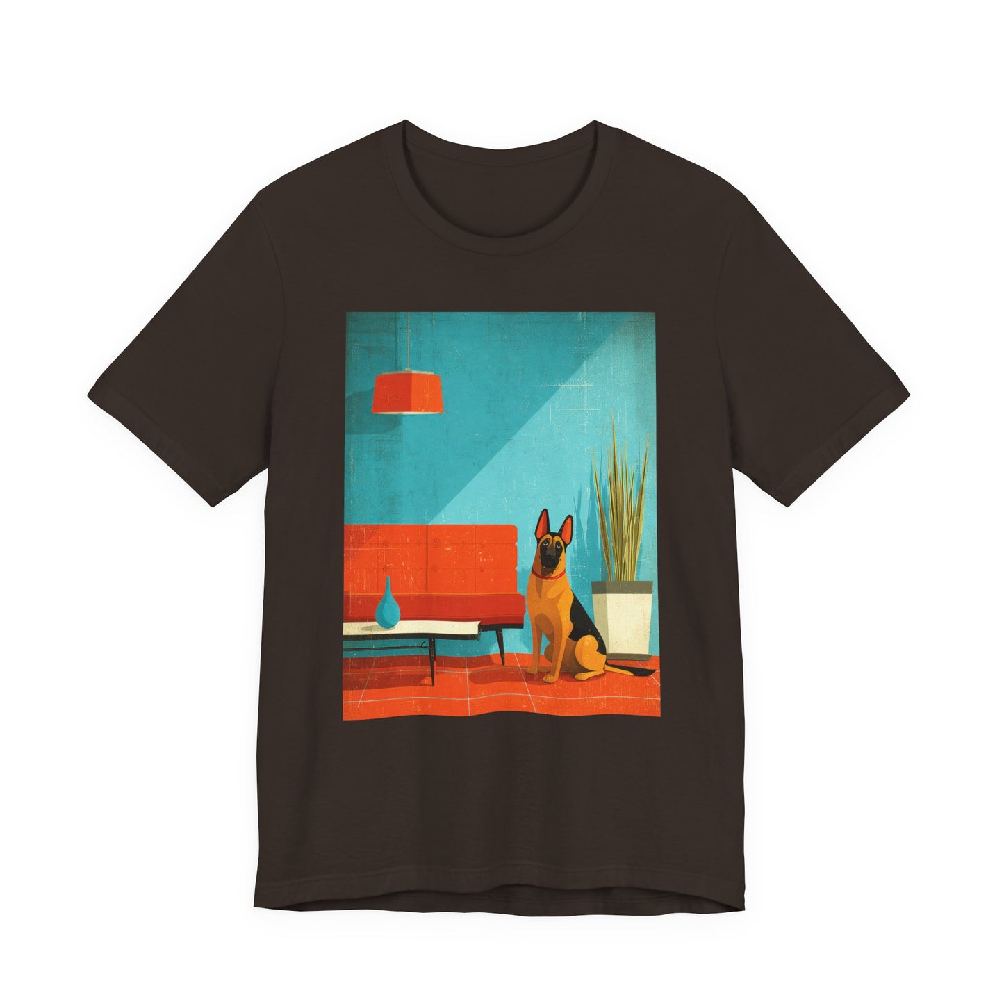German Shepherd "Mid-Century Doggo" T-shirt