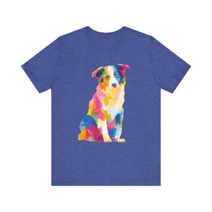 Australian Shepherd "Colorful Canine" T-shirt