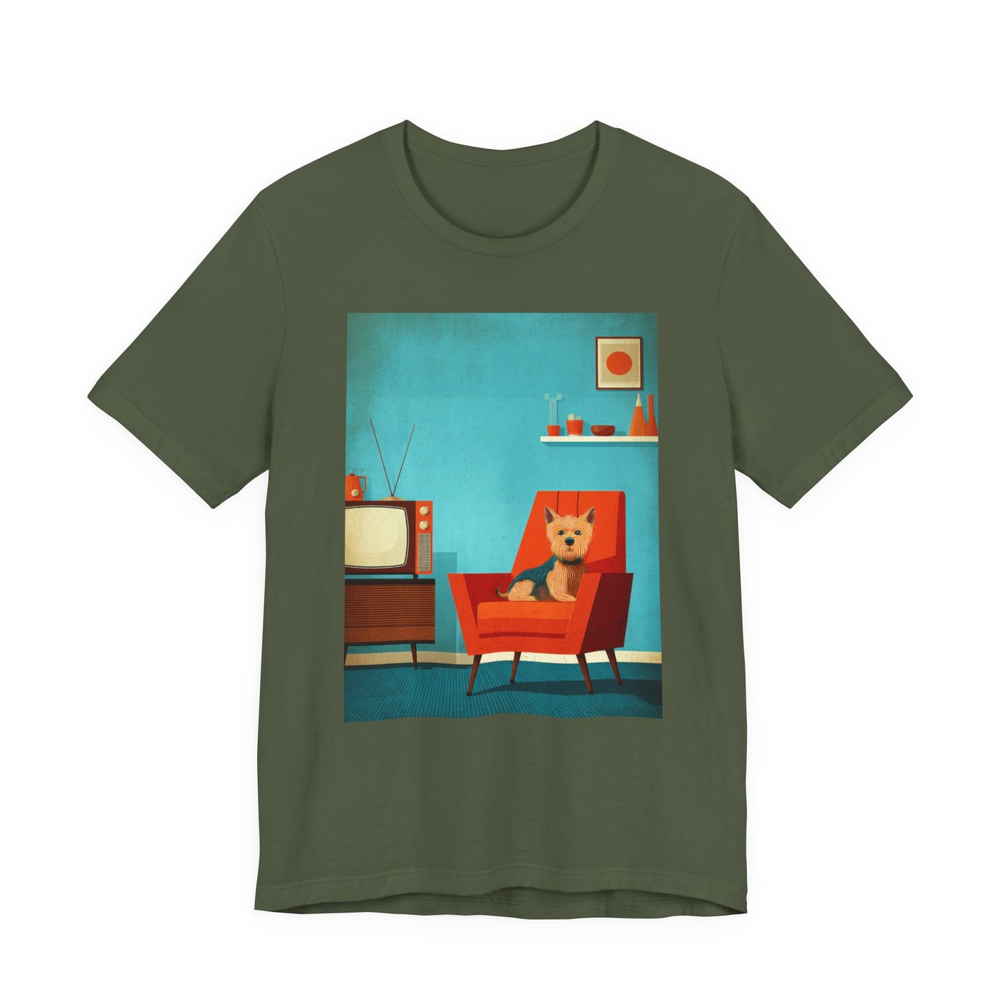 Yorkshire Terrier "Mid-Century Doggo" T-shirt