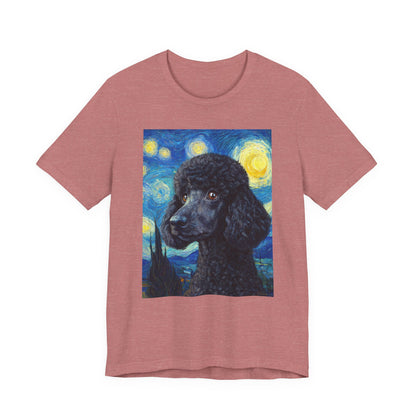 French Poodle "Starry Night" T-shirt