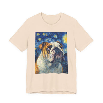 English Bulldog "Starry Night" T-shirt