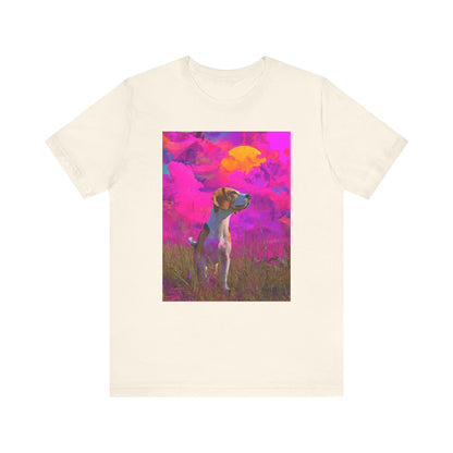 Beagle "Magenta Sky" T-shirt