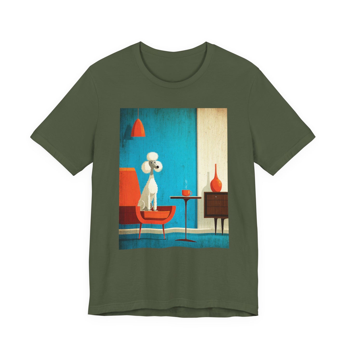 French Poodle "Mid-Century Doggo" T-shirt