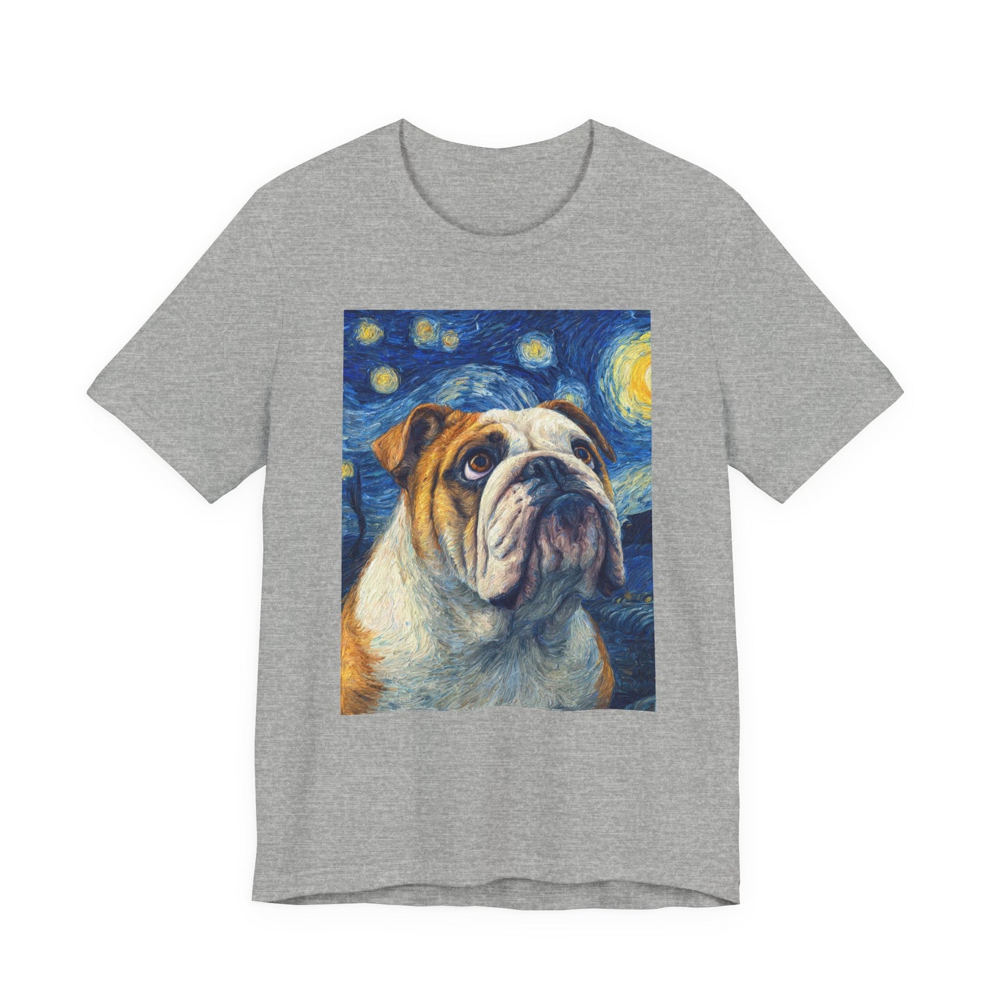 English Bulldog "Starry Night" T-shirt