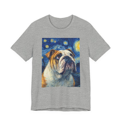 English Bulldog "Starry Night" T-shirt