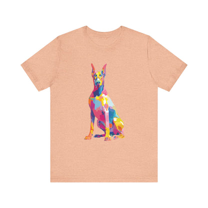 Doberman Pinscher "Colorful Canine" T-shirt