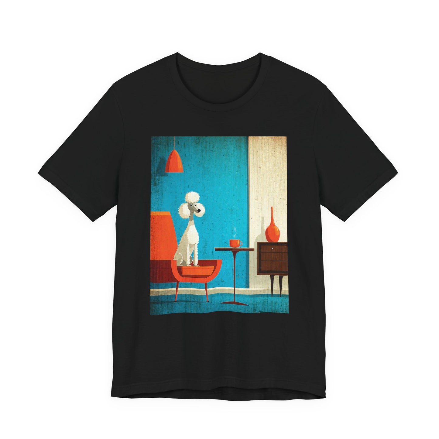 French Poodle "Mid-Century Doggo" T-shirt