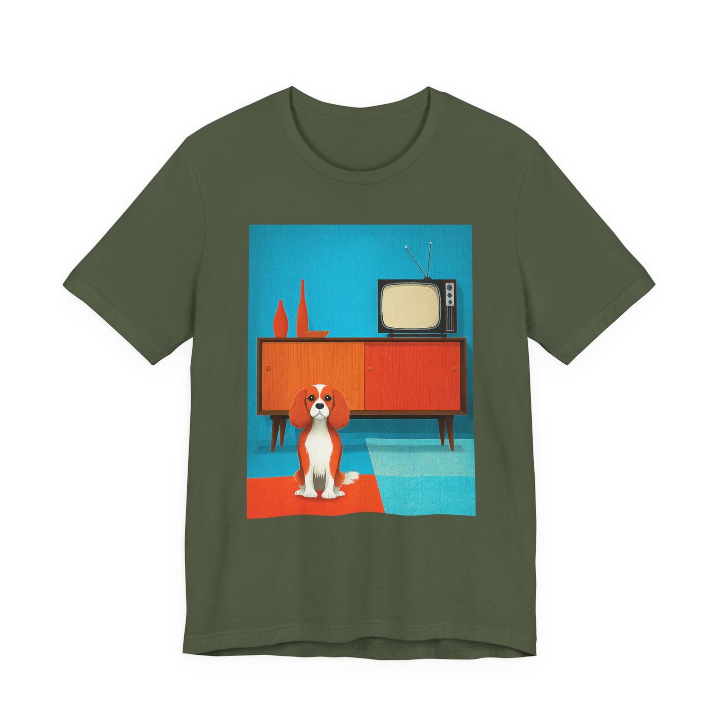 Cavalier King Charles Spaniel "Mid-Century Doggo" T-shirt
