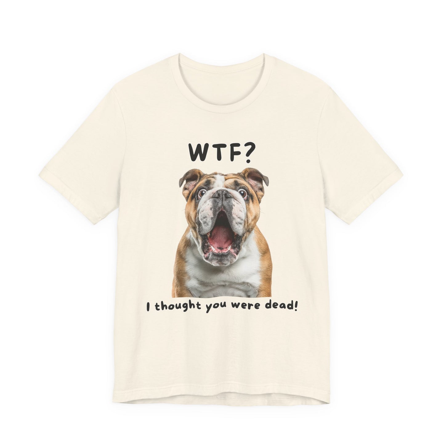 English Bulldog "WTF?" T-shirt