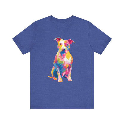 American Pit Bull "Colorful Canine" T-shirt