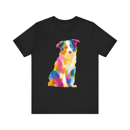 Australian Shepherd "Colorful Canine" T-shirt