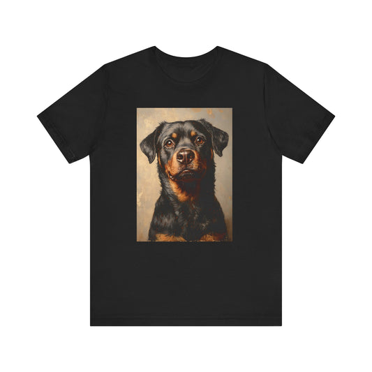 Rottweiler Portrait - Unisex Short Sleeve Tee