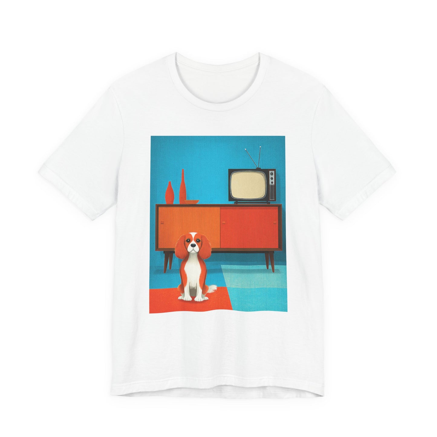 Cavalier King Charles Spaniel "Mid-Century Doggo" T-shirt