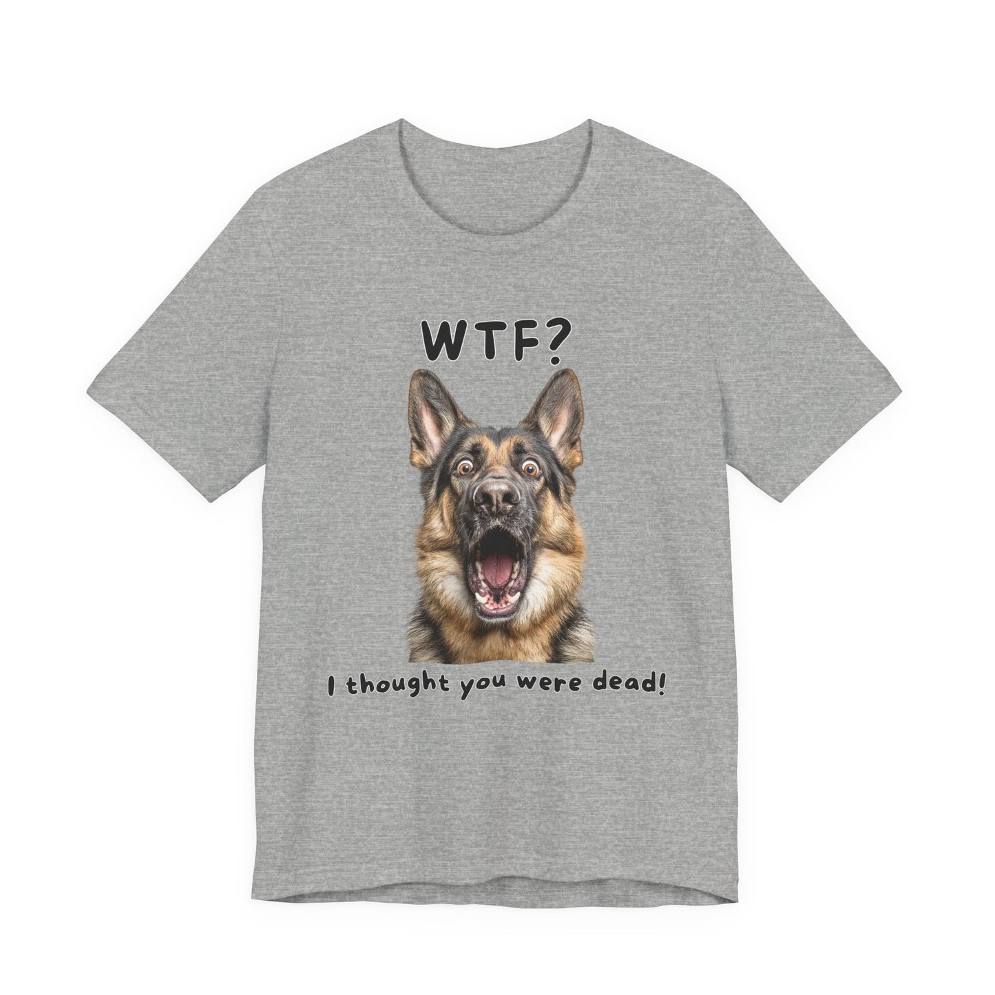 German Shepherd "WTF?" T-shirt
