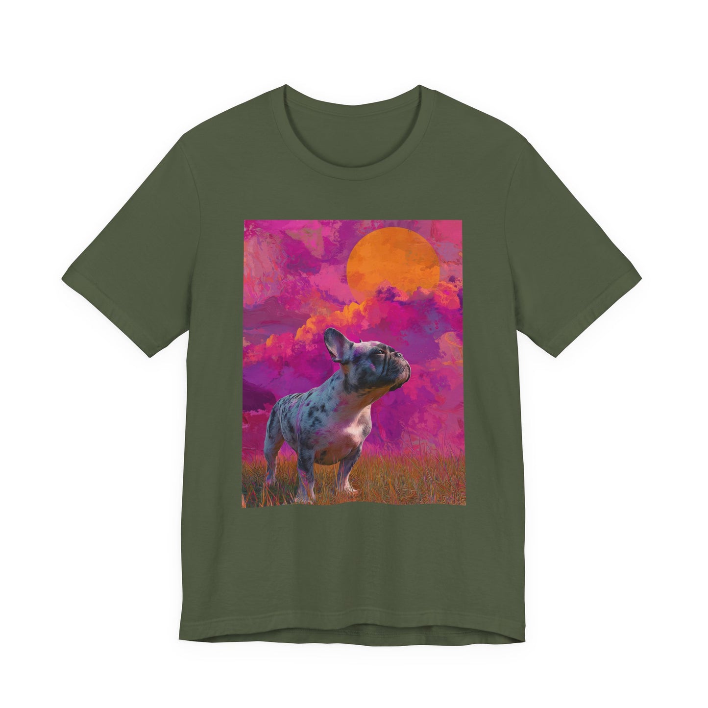 French Bulldog "Magenta Sky" T-shirt