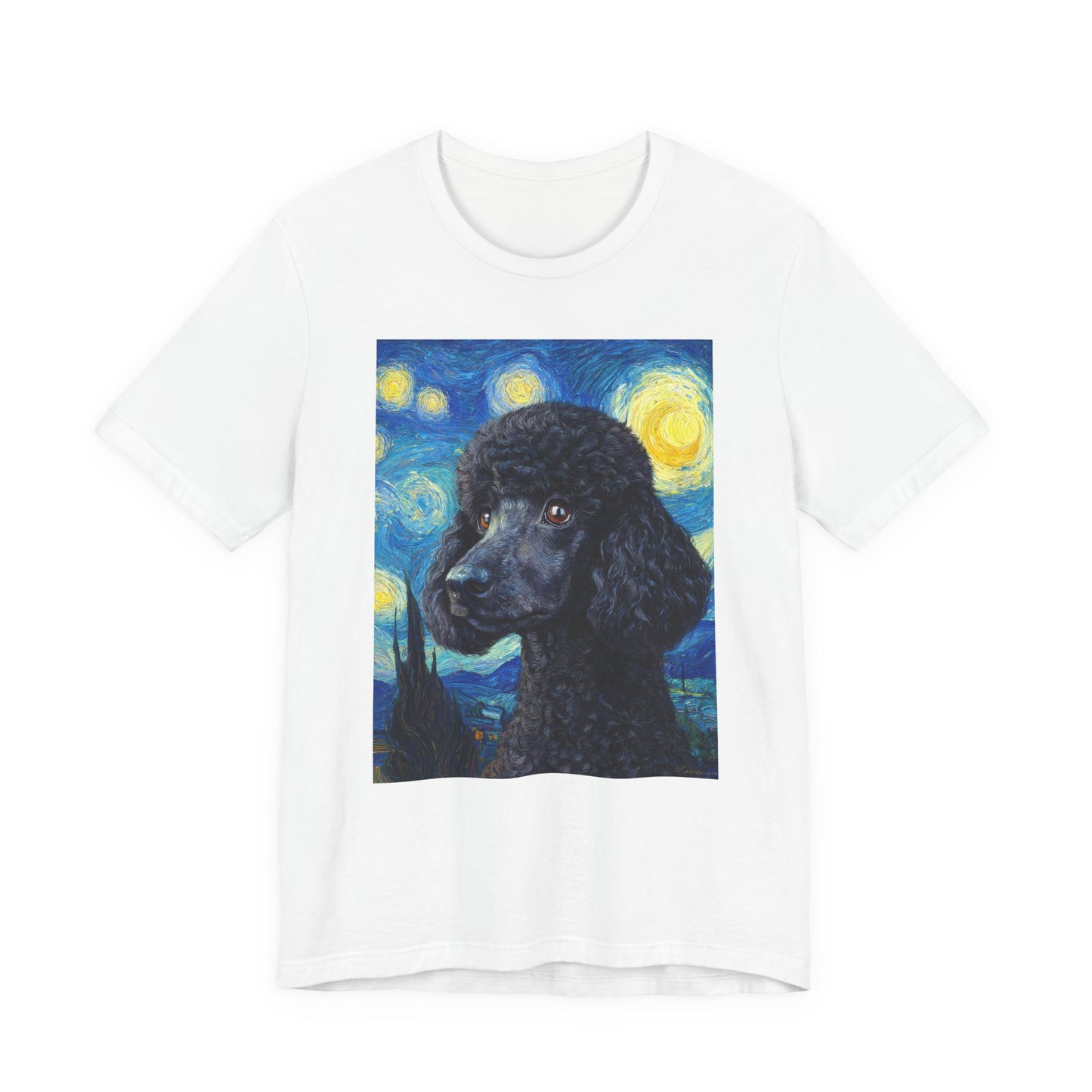 French Poodle "Starry Night" T-shirt