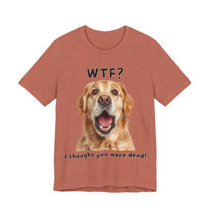 Golden Retriever "WTF?" T-shirt
