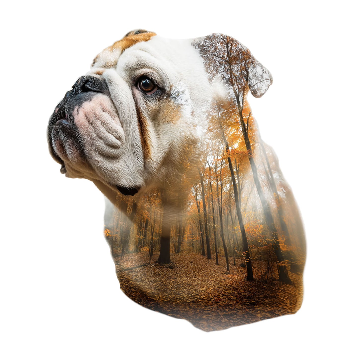 English Bulldog "Forest Minded" T-shirt