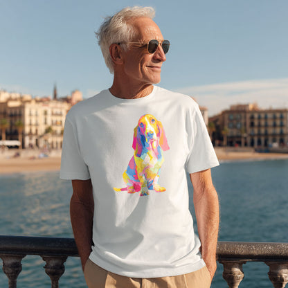 Basset Hound "Colorful Canine" T-shirt