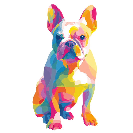 French Bulldog "Colorful Canine" T-shirt