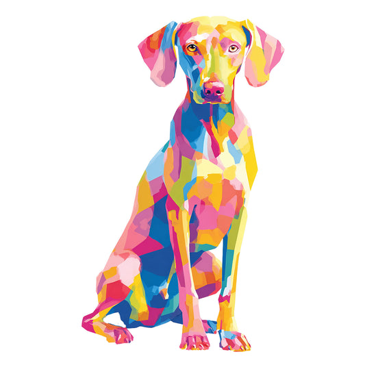 Weinmaraner "Colorful Canine" T-shirt