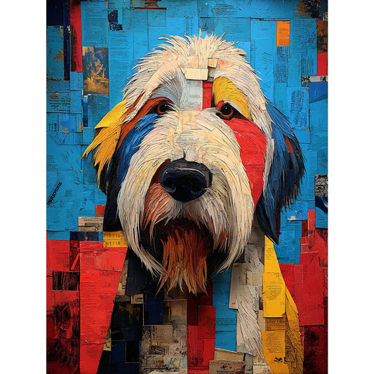 English Sheepdog "Mosaic Mutt" T-shirt