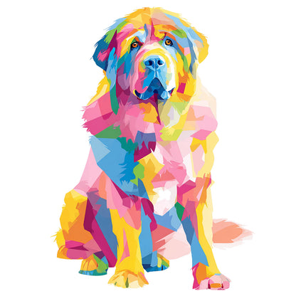 Tibetan Mastiff "Colorful Canine" T-shirt