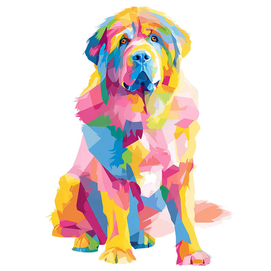 Tibetan Mastiff "Colorful Canine" T-shirt