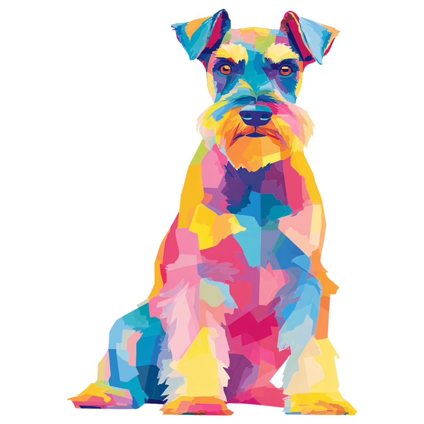 Giant Schnauzer "Colorful Canine" T-shirt