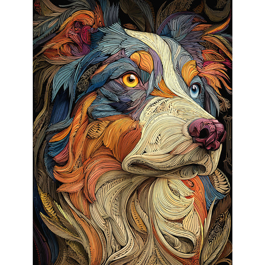 Austalian Shepherd "Cloisonne" T-shirt