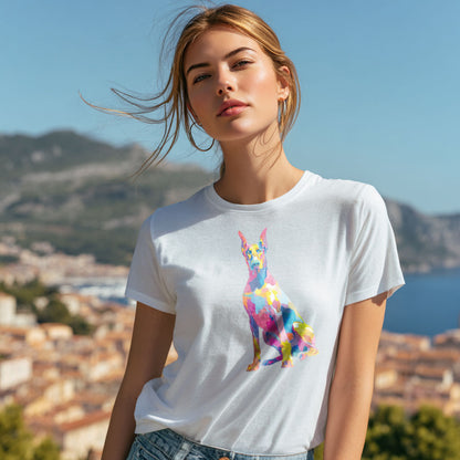 Doberman Pinscher "Colorful Canine" T-shirt