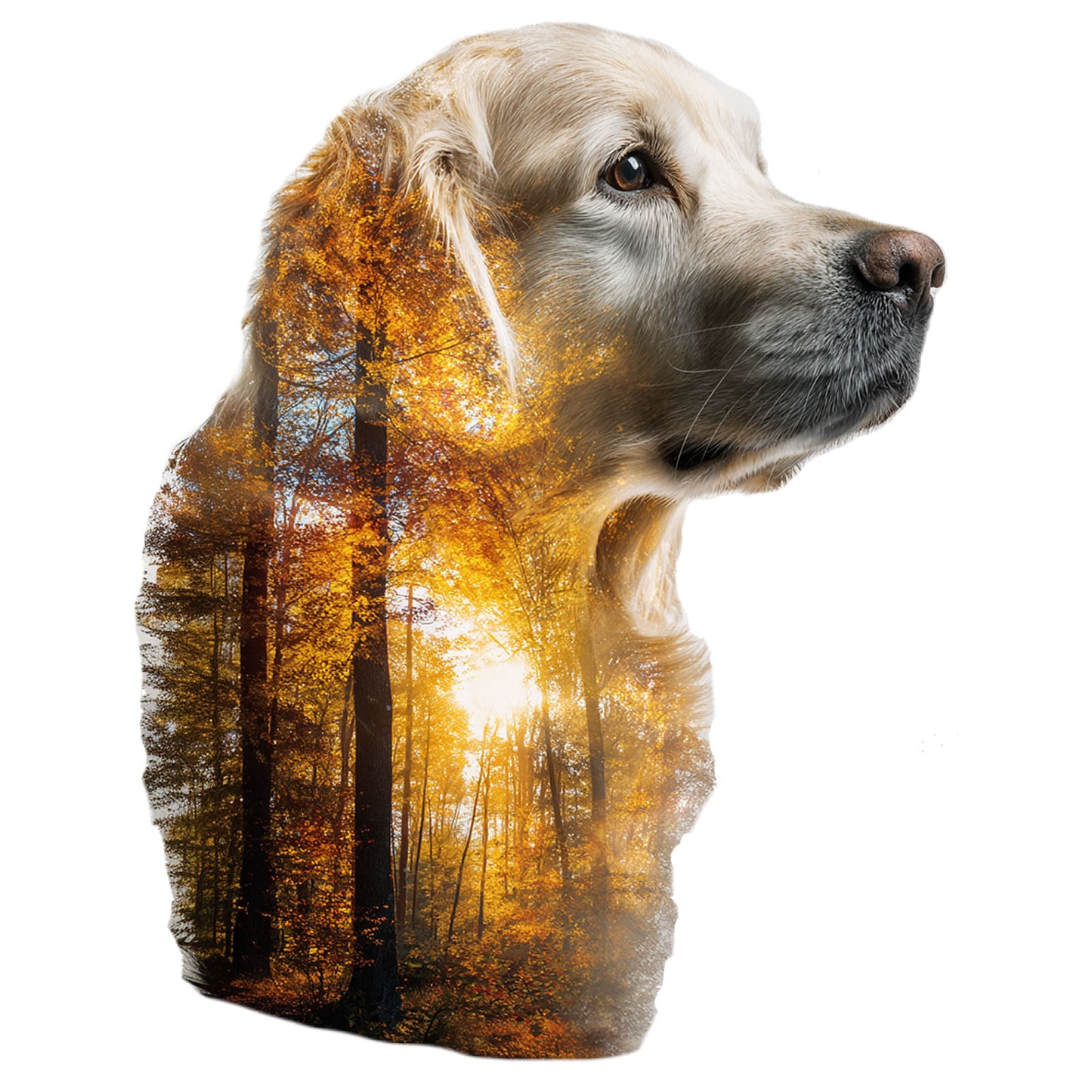 Golden Retriever "Forest Minded" T-shirt