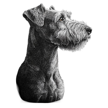 Airedale Terrier "Noir & Blanc" T-shirt