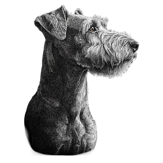 Airedale Terrier "Noir & Blanc" T-shirt