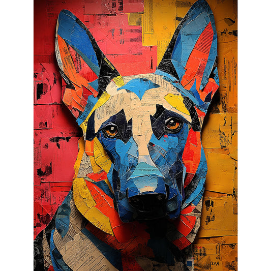 German Shepherd "Mosaic Mutt" T-shirt