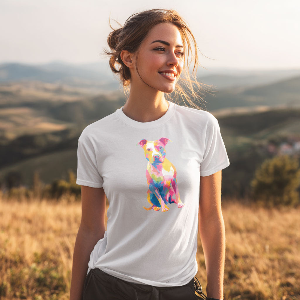 American Pit Bull "Colorful Canine" T-shirt