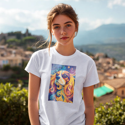 Cavalier King Charles Spaniel "Cosmic Canine" T-shirt