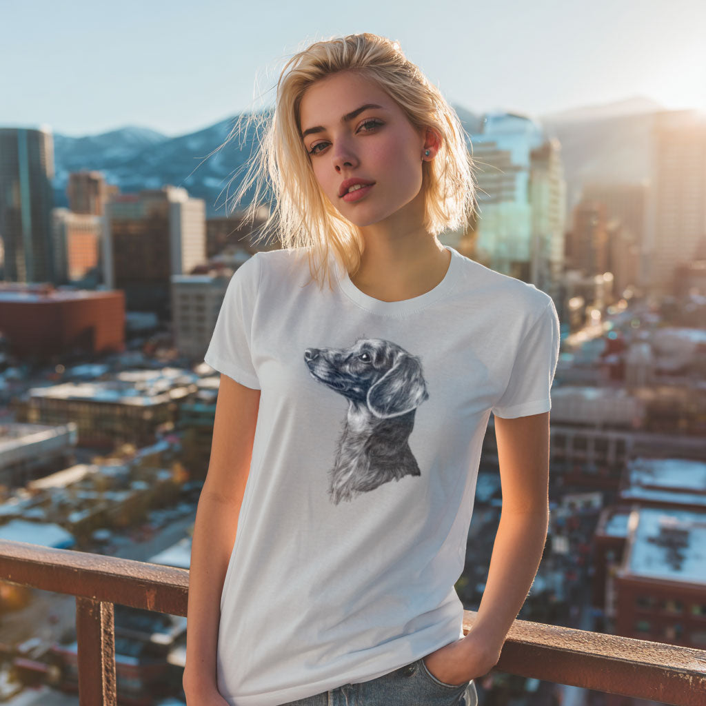 Dachshund "Noir & Blanc" T-shirt