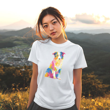 Australian Shepherd "Colorful Canine" T-shirt