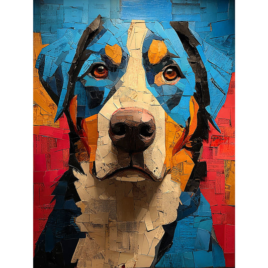 Bernese Mountain Dog "Mosaic Mutt" T-shirt