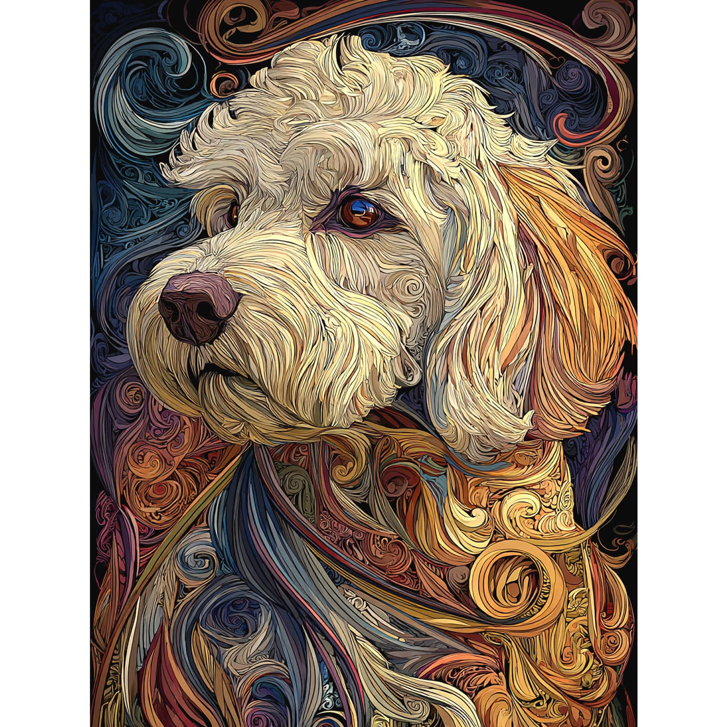 Coton de Tulear "Cloisonne" T-shirt