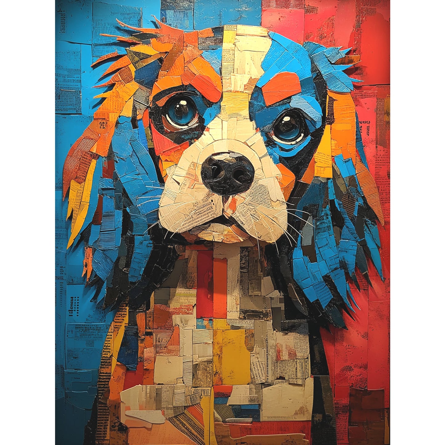 Cavalier King Charles Spaniel "Mosaic Mutt" T-shirt