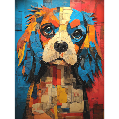 Cavalier King Charles Spaniel "Mosaic Mutt" T-shirt