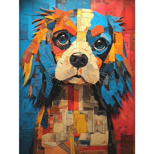 Cavalier King Charles Spaniel "Mosaic Mutt" T-shirt