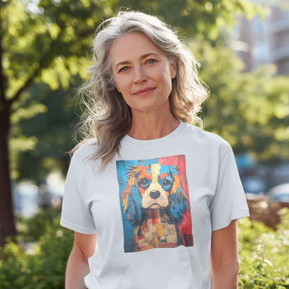Cavalier King Charles Spaniel "Mosaic Mutt" T-shirt