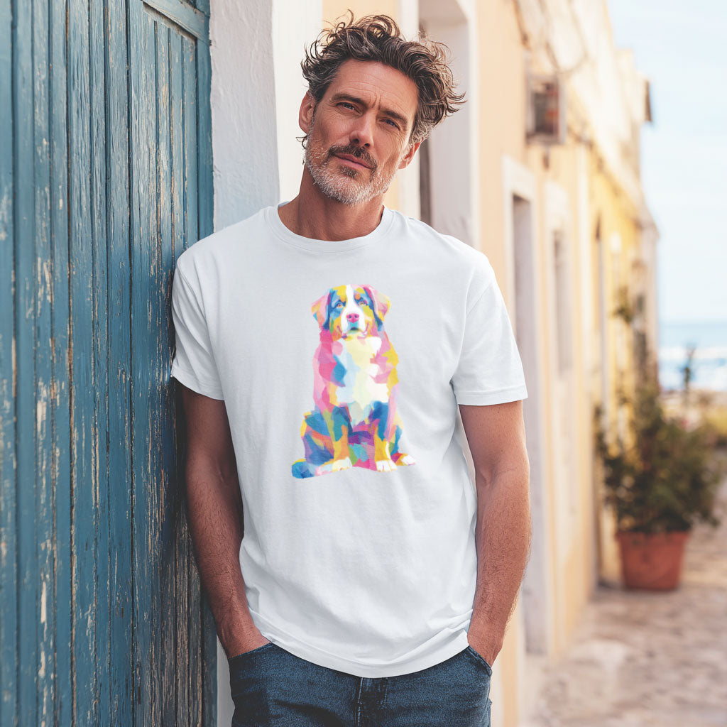 Bernese Mountain Dog "Colorful Canine" T-shirt