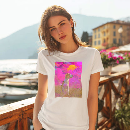 Beagle "Magenta Sky" T-shirt