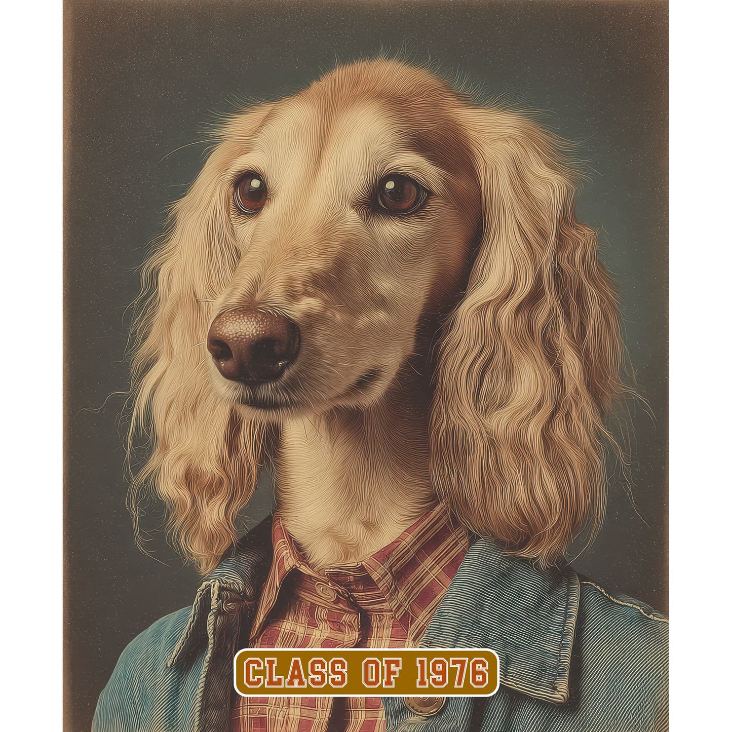 Afghan Hound "Class of 1976" T-shirt