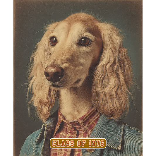 Afghan Hound "Class of 1976" T-shirt