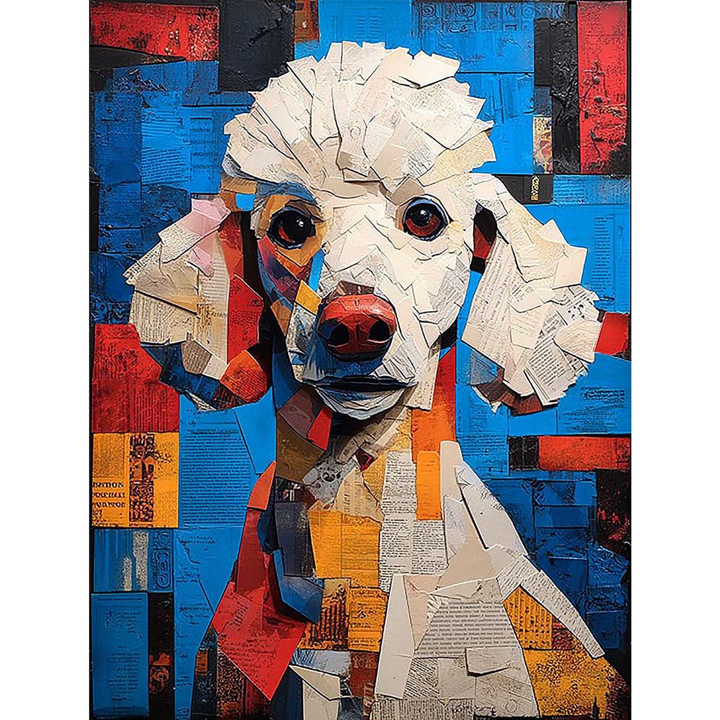 French Poodle "Mosaic Mutt" T-shirt